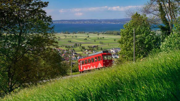 Zahnradbahn von Rheineck nach Walzenhausen in der Nähe vom Bodensee
