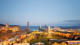 Christmas market by the lake Constance Konzil forecourt | © Dagmar Schwelle