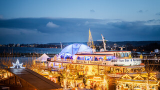 Christmas market on the lake Constance Icebar | © Dagmar Schwelle